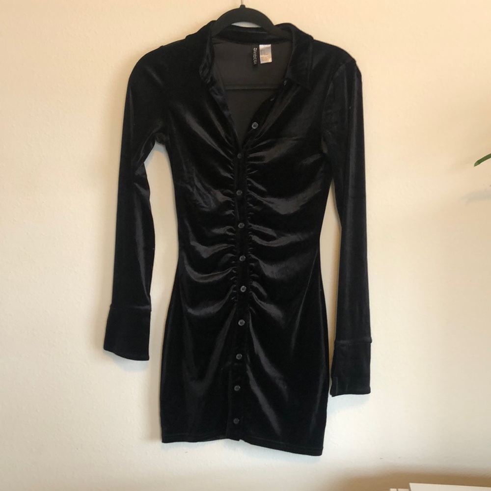 Velvet mini dress